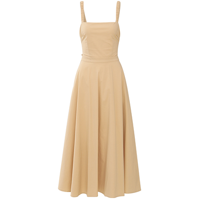 从那以后法式度假吊带裙礼服长裙