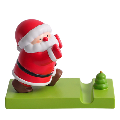 圣诞老人手机支架桌面摆件