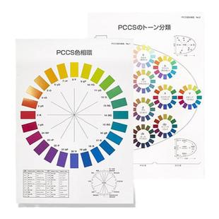 日本色研PCCS色卡基本挂图色相环色调分类表515乘728mm CATA0801