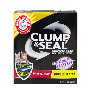 铁锤猫砂14磅艾禾美膨润土除臭无尘矿石10kg25斤黑盒红标猫沙用品