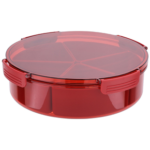 干果盘客厅简约现代带盖密封零食盘塑料分格坚果糖果盒结婚喜糖盒