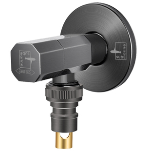 潜水艇洗衣机水龙头家用自动止水阀46分水嘴接头专用全铜直通角阀