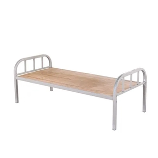 加厚铁艺单人床 单层床 硬板床 宿舍床 铁架床 学上床员工床北京