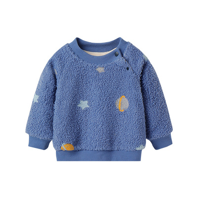 婴儿秋冬装加厚卫衣婴幼儿外套