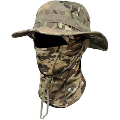 男帽2026全遮迷彩帽百搭透气户外登山钓鱼防风遮阳渔夫帽