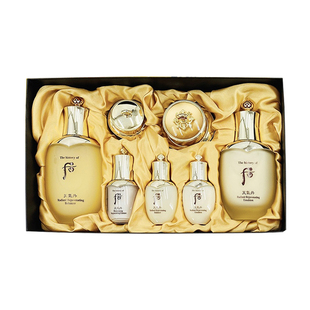 whoo后天气丹套盒花献7七件套水乳紧致抗老抗皱补水保湿套装礼物