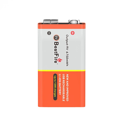 9v可充电锂电池九9伏方块电池