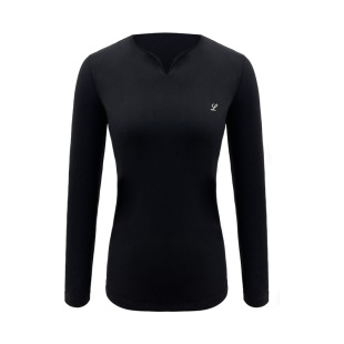 L家专业花样滑冰训练服男童冰娃V领T恤加弹厚成人儿童花滑考级服