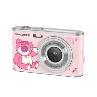 【迪士尼草莓熊】松典相机dc306学生入门双摄4K高清自拍替ccd相机