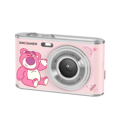 【迪士尼草莓熊】松典相机dc306学生入门双摄4K高清自拍替ccd相机