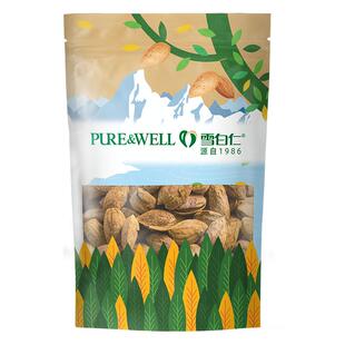 雪白仁磕乐盐焗味特大巴旦木坚果零食杏仁手剥418g/袋