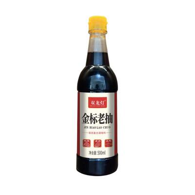 金标老抽生抽酱油500ml家用厨房上色特炒菜上色红烧卤味调味品
