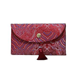 中式万元大红包布艺结婚订婚改口满月周岁传统祥纹红封利是可定制