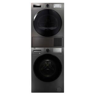 倍科10kg洗烘套装洗衣机烘干机热泵式进口家用101452+10505