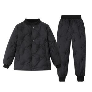 罗蒙儿童羽绒内胆套装男女童羽绒裤内搭校服神器冬季羽绒服轻薄新