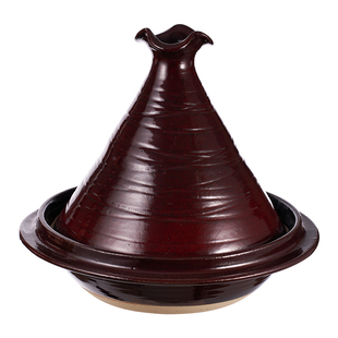 千年烧砂锅陶土塔吉锅商用陶瓷耐高温明火燃气煲仔饭锅摩洛哥炖锅