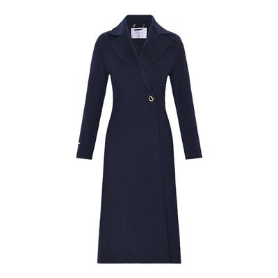 黛玛诗优雅大气长款羊毛大衣