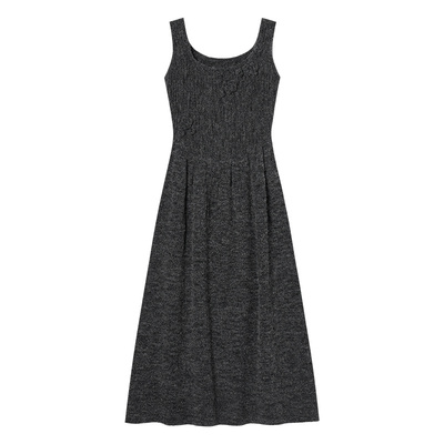 Eptison复古少女风针织背心裙