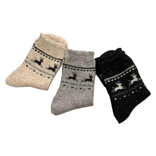 厚袜子女款秋冬天美拉德中筒袜2025新款爆款冬天加绒保暖月子长袜