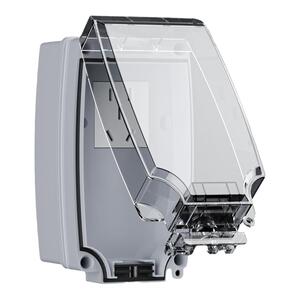 一体室外防水插座明装漏电保护电源插头防水罩底盒浴室卫生间防溅