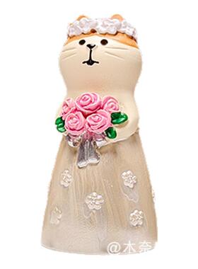 欢迎参加我们的婚礼结婚猫情人礼物品车载装饰树脂工艺品小摆件
