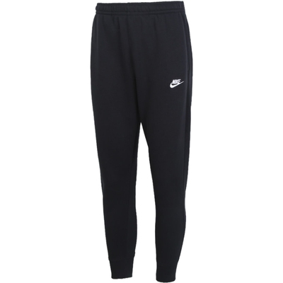 nike耐克加绒长裤男黑色保暖束脚