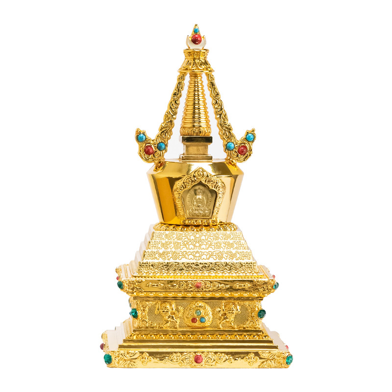 合金舍利塔金色藏式佛塔