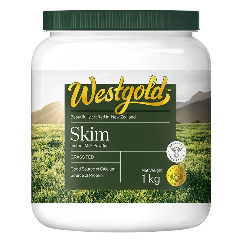 伊利新西兰Westgold进口生牛乳脱脂成人全家高钙牛奶粉1kg