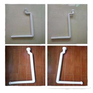 卫生间蹲便器冲水箱45度下排水管转接弯头靠墙入墙移位移50管配偏