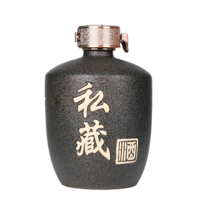私藏酒罐酒坛陶瓷1空酒瓶5斤装白酒瓶子空瓶高档密封长期存酒专用