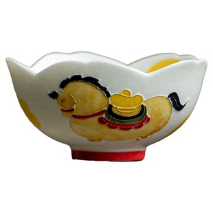 马上有钱马年系列2026年陶瓷茶具纯手绘茶杯茶壶盖碗家用主人杯子