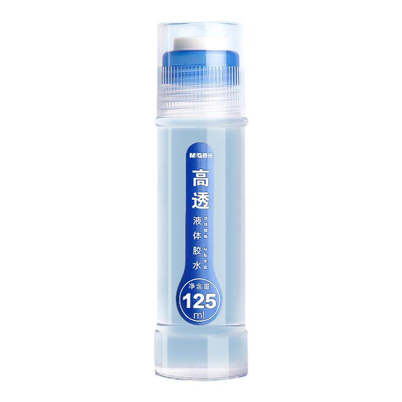 晨光透明液体胶水手工制作DIY专用办公儿童学生用饰品材料大容量高透胶可做水晶泥带刷子小瓶强力胶文具用品