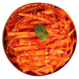 延边朝鲜族桔梗咸菜泡菜狗宝道拉基香辣美味手工下饭菜