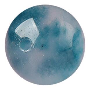 7A天晴冻冰蓝水翡翠玉髓飘花散珠手串男女士diy手工手链项链多宝