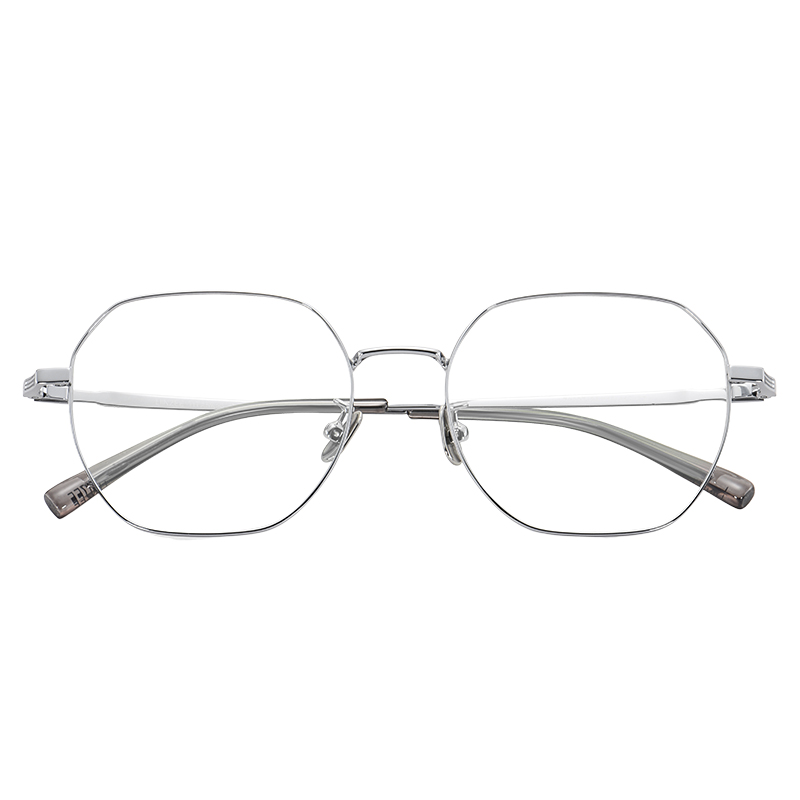 菲尔渡边近视眼镜女片宽54mm超轻钛架大框多边形眼镜框镜架男3097