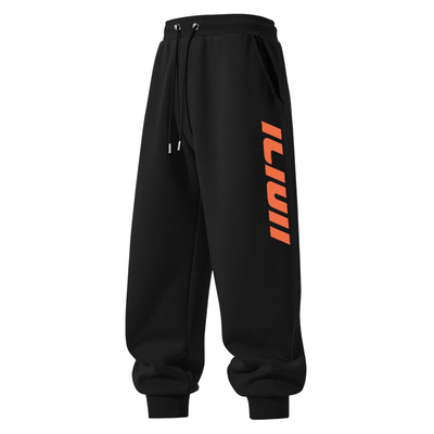 加绒裤子男冬季青少年加厚保暖