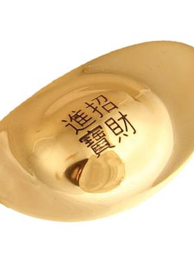 纯铜招财实心仿古仿真金条金元宝