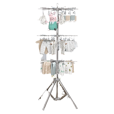58元包邮婴儿晾衣架落地阳可折叠
