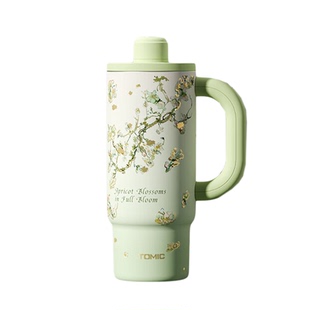 特美刻梵高杏花系列纯钛保温杯高颜值新款大容量冰霸杯马克杯水杯