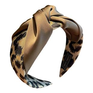 豹纹发箍女款高颅顶洗脸头箍秋冬2025新款气质发带宽边压发卡头饰