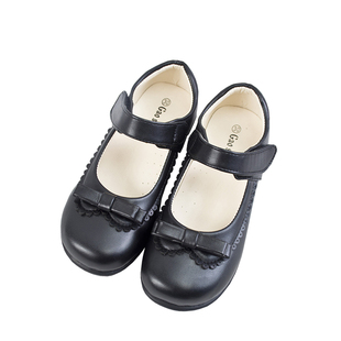 女童黑色真皮牛皮鞋女孩公主鞋皮鞋单鞋舞蹈鞋学生表演鞋漆皮亮面