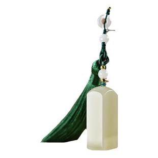 和田玉白玉湖水绿晴水色印章方形定刻天然玉石礼品防水便携带