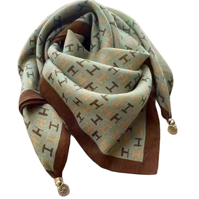 磁吸扣围巾方巾护颈春秋保暖围脖