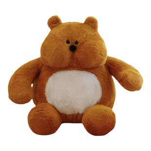 创意嘟嘟熊毛绒玩具公仔可爱肥肥胖胖大狗熊布娃娃男孩生日礼物