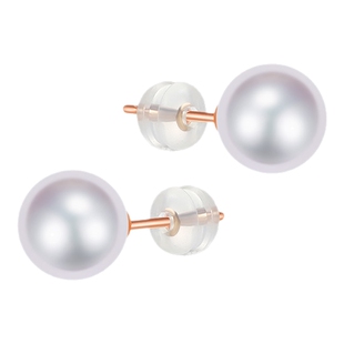 潮宏基珍情18K金珍珠耳钉彩金耳饰气质百搭时尚妇女节送女友礼物