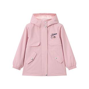 【三防】TeenieWeenie Kids小熊童装26春新款女童学院风风衣外套
