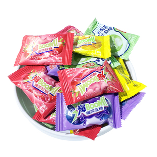 金丝猴乳酸菌夹心软糖爆浆果汁糖混合水果味QQ糖果散装喜糖小零食