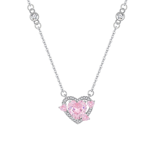 「守护之心」s925纯银爱心项链女轻奢小众锁骨链情人节生日礼物