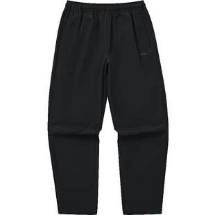 鸿星尔克裤子男冬季加厚防风直筒长裤男士软壳运动裤爸爸休闲男裤