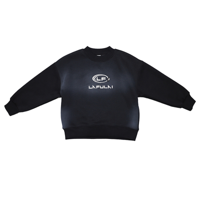 啦芙莱2025冬季加绒复古风卫衣